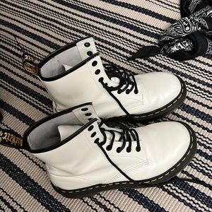 NWOT white Doc Martens
